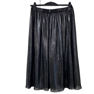 Worthington Black Metallic MIDI Skirt(Size 6)